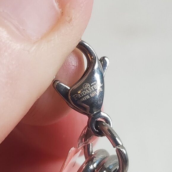 Byzantine Link Stainless Steel Heavy Link Bracelet 316L S/S STS NWT - Picture 4 of 7